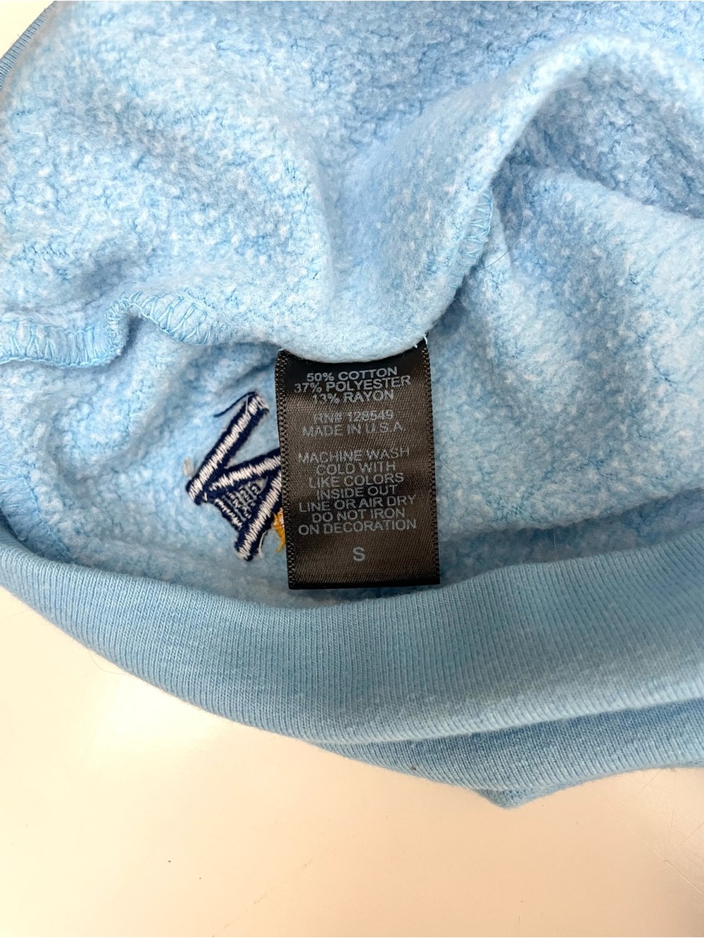 Aviator Nation NEVER STOP CHASING RAINBOWS Crew Sweatshirt Blue S - Picture 7 of 10